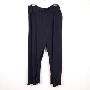 Athleta Release Pant soft draped modal blend relaxed fit harem cropped black